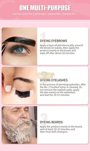 ICONSIGN 2-in-1 Black Lash & Brow Tint Kit 7ml | 100% Organic Eyelash & Brow Tint Kit