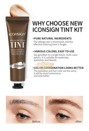 ICONSIGN 2-in-1 Black Lash & Brow Tint Kit 25ml | Maximum Performance Lash and Brow TInt