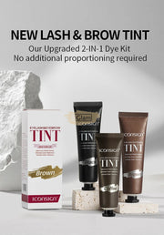 ICONSIGN 2-in-1 Black Lash & Brow Tint Kit 25ml | Maximum Performance Lash and Brow TInt