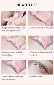 ICONSIGN Lash Lift & Brow Styling 24K Gold Foil Glue Balm 8g | Quick Dry Lash Lift Glue Balm