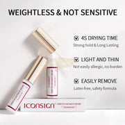 ICONSIGN Strong Hold Lash & Strip Glue 7ml | Waterproof & Latex-Free DIY Lash Glue