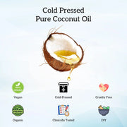 Inatur 100% Pure Cold-Pressed Coconut Oil 100ml Oil