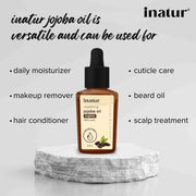 Inatur 100% Pure Cold-Pressed Jojoba Oil 30ml Oil