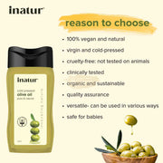 Inatur 100% Pure Cold-Pressed Olive Oil 100ml Oil