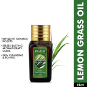 Inatur 100% Pure Lemongrass Essential Oil Lemon Oil