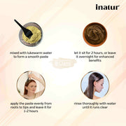Inatur 100% Pure & Natural Organic Henna Powder 100g Henna