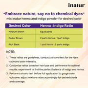 Inatur 100% Pure & Natural Organic Henna Powder 100g Henna