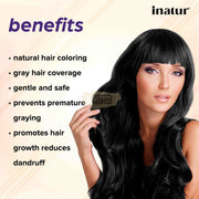 Inatur 100% Pure & Natural Organic Indigo Powder 100g Henna