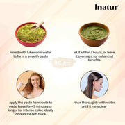 Inatur 100% Pure & Natural Organic Indigo Powder 100g Henna