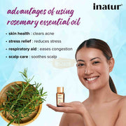 Inatur 100% Pure Rosemary Essential Oil 12ml Essential Oil