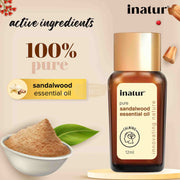 Inatur 100% Pure Sandalwood Essential Oil 12ml Essential Oil