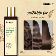 Inatur Bhringraj Oil 200ml Hair Oil