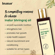 Inatur Bhringraj Oil 200ml Hair Oil