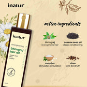 Inatur Bhringraj Oil 200ml Hair Oil