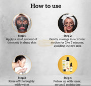 Inatur Charcoal Face Scrub 100g Face Scrub