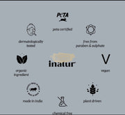 Inatur Charcoal Shower Gel - Deep Detox & Oil Control | Sulfate-Free - 400ml Shower Gel