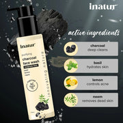 Inatur Charcoal Face Wash 100ml Face Wash