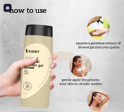 Inatur Charcoal Shower Gel - Deep Detox & Oil Control | Sulfate-Free - 400ml Shower Gel