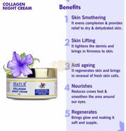 Inatur Collagen Night Cream - Fine Lines Filler,3D Express Lifting & Anti Aging