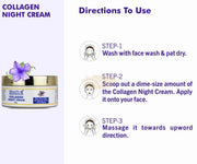 Inatur Collagen Night Cream - Fine Lines Filler,3D Express Lifting & Anti Aging