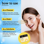 Inatur De-Tan 3 in 1 100g Face Scrub