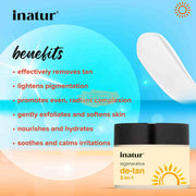 Inatur De-Tan 3 in 1 100g Face Scrub