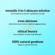 Inatur De-Tan 3 in 1 200g Face Scrub