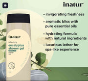 Inatur Eucalyptus Shower Gel - 400ml Shower Gel