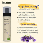 Inatur Foot Spray 100ml Foot Spray