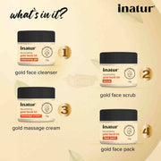 Inatur Gold Facial Kit (4x25g) Face Care