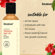 Inatur Hibiscus Hair Oil 100ml Hair Oil
