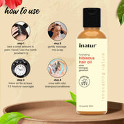 Inatur Hibiscus Hair Oil 100ml Hair Oil