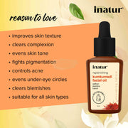 Inatur Kumkumadi Face Oil 12ml | Tailam with Ayurvedic Herbs Face Oil