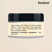 Inatur Orange Oil & Sugar Lip Scrub Lip Moisturizer