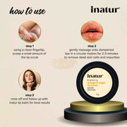 Inatur Orange Oil & Sugar Lip Scrub Lip Moisturizer
