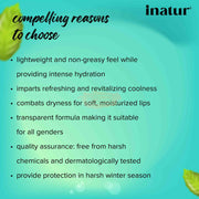 Inatur Peppermint Lip Gel 10g Lip Moisturizer