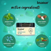 Inatur Peppermint Lip Gel 10g Lip Moisturizer