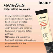 Inatur Retinol Under Eye Cream Eye Cream