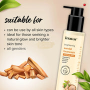 Inatur Sandal Face Wash 100ml Face Wash