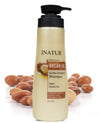 Inatur Shampoo - Argan Oil - Organic Strengthens Hair Boost Shine Controls Frizz & SLS SLES Free Shampoo