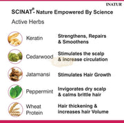 Inatur Shampoo - Keratin 350ml - Sulphate Free Organic Strengthens hair Shampoo