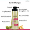 Inatur Shampoo - Keratin 350ml - Sulphate Free Organic Strengthens hair Shampoo