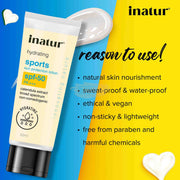 Inatur Sports Sun Protection Lotion SPF50 60ml Sunscreen