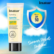 Inatur Sports Sun Protection Lotion SPF50 60ml Sunscreen