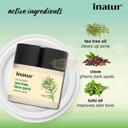 Inatur Tea Tree Face Pack Anti-Acne