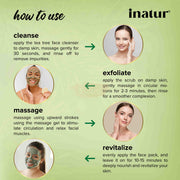 Inatur Tea Tree Facial Kit (4x25g) Face Care