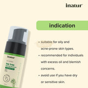 Inatur Tea Tree Foaming Face Wash 100ml Face Wash