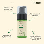 Inatur Tea Tree Foaming Face Wash 100ml Face Wash