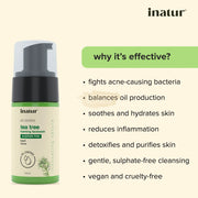 Inatur Tea Tree Foaming Face Wash 100ml Face Wash