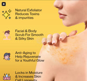 Inatur Vitamin C Sugar Scrub for Glowing Skin - 200g Body Scrub